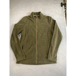 Sherpa Brand Adventure Gear Full Zip Green Fleece Jacket Size Medium Nepal
